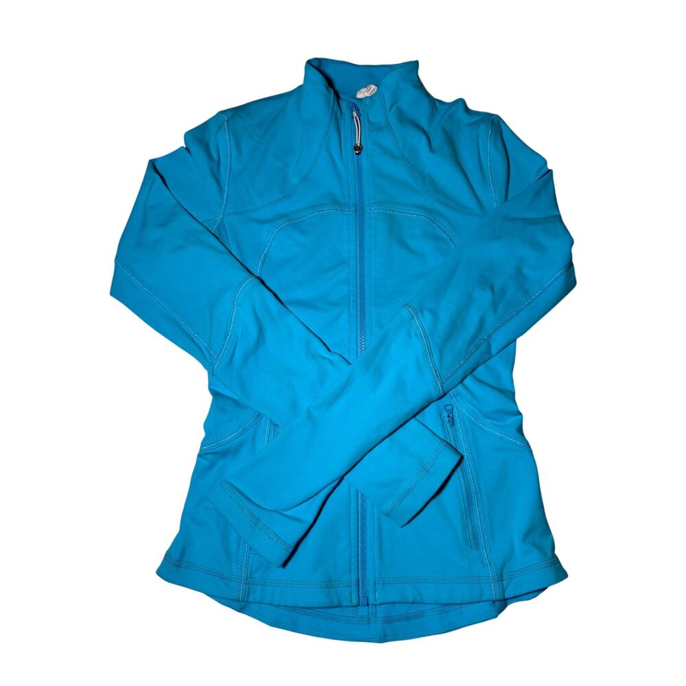 Lululemon Blue Zip Up Jacket Women’s Size 4 Athletic Running Yoga